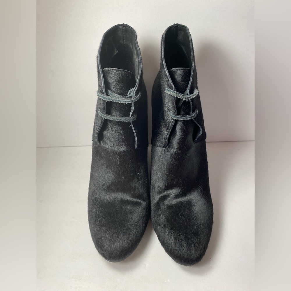 Burberry prorsum Benton wedge ponyhair ankle boots black 39 8.5 - Picture 7 of 10